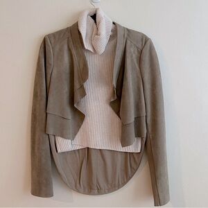 BCBGMaxAzria Tan Blazer Modern Minimalist Design